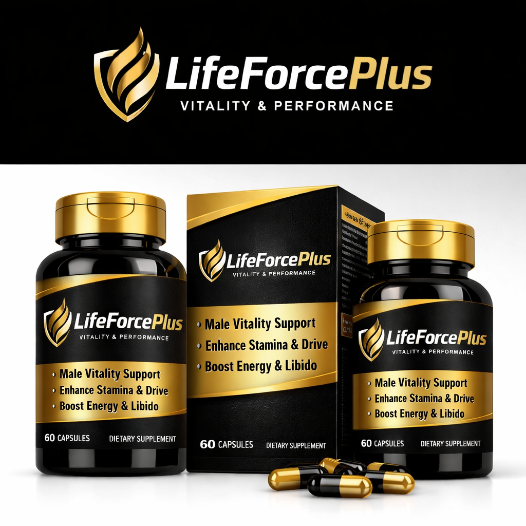 Gold Capsule Herbal Supplement bottle LifeForce Plus